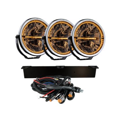Bild på KOMPLETT KIT 3x AMBASSADOR 9″ EXTRALJUS LED