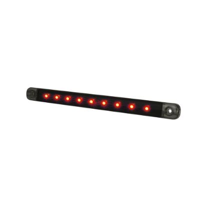Bild på DARK KNIGHT SLIM POSITIONSLJUS 9LED,RÖDA LED, KLART GLAS