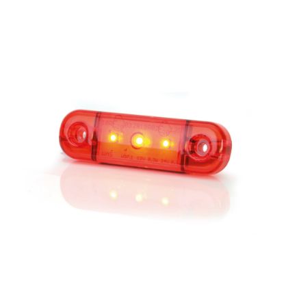 Bild på Strands Positionsljus Röd slim 3 LED,9-36V IP68. E-märkt.