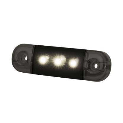 Bild på DARK KNIGHT SLIM POSITIONSLJUS 3 LED,VITA LED, KLART GLAS